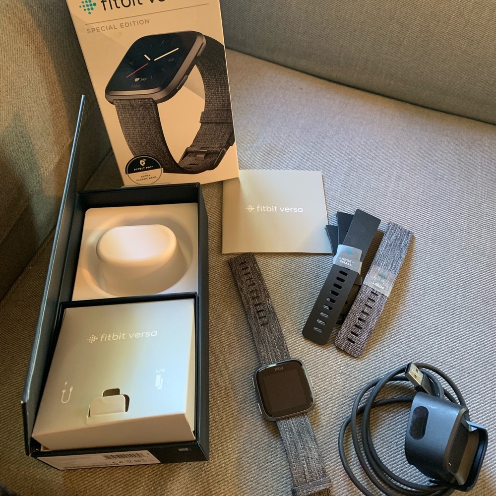 Fitbit Versa Special Edition In Charcoal $150